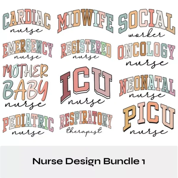 Nurse SVG Design Bundle 1