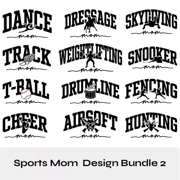 Sports Mom SVG Design Bundle 2